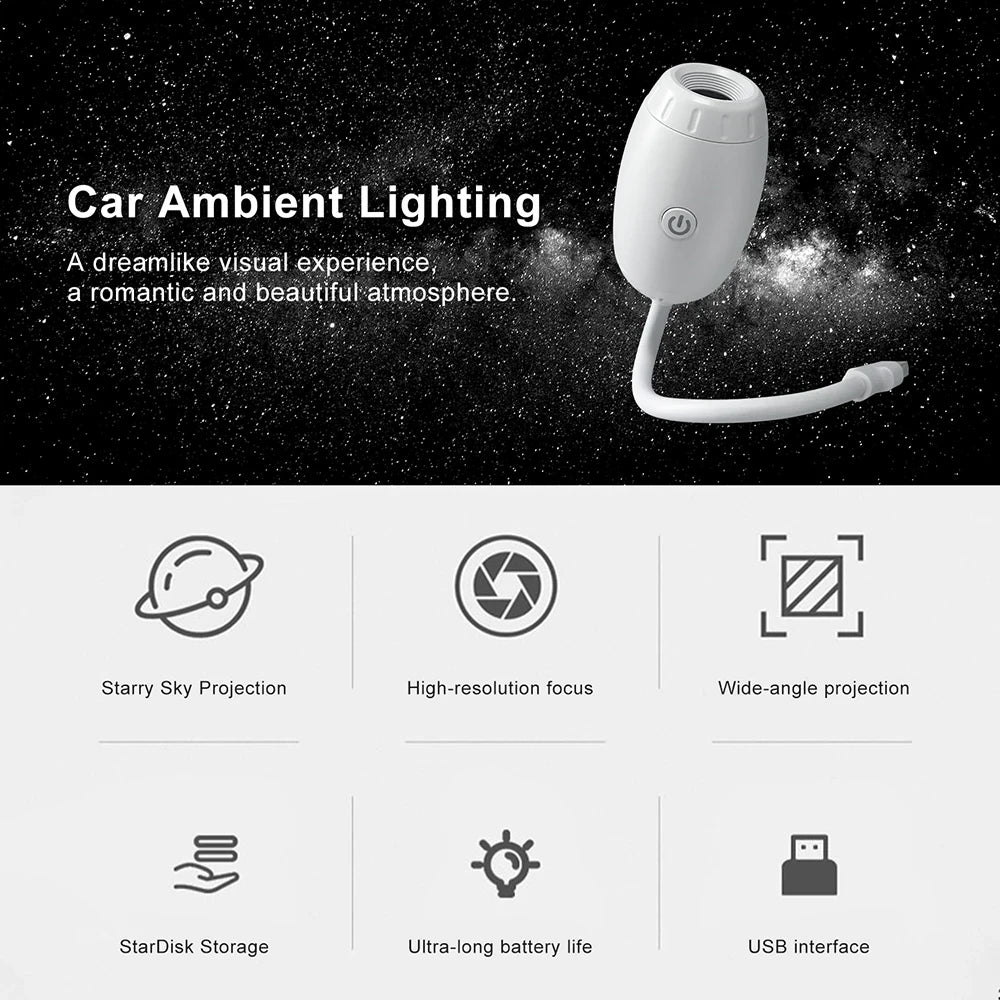 Portable Led Star Light For Car & Home